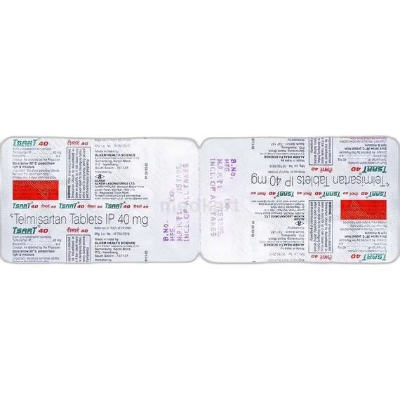 tsart h 40mg tablet 15's